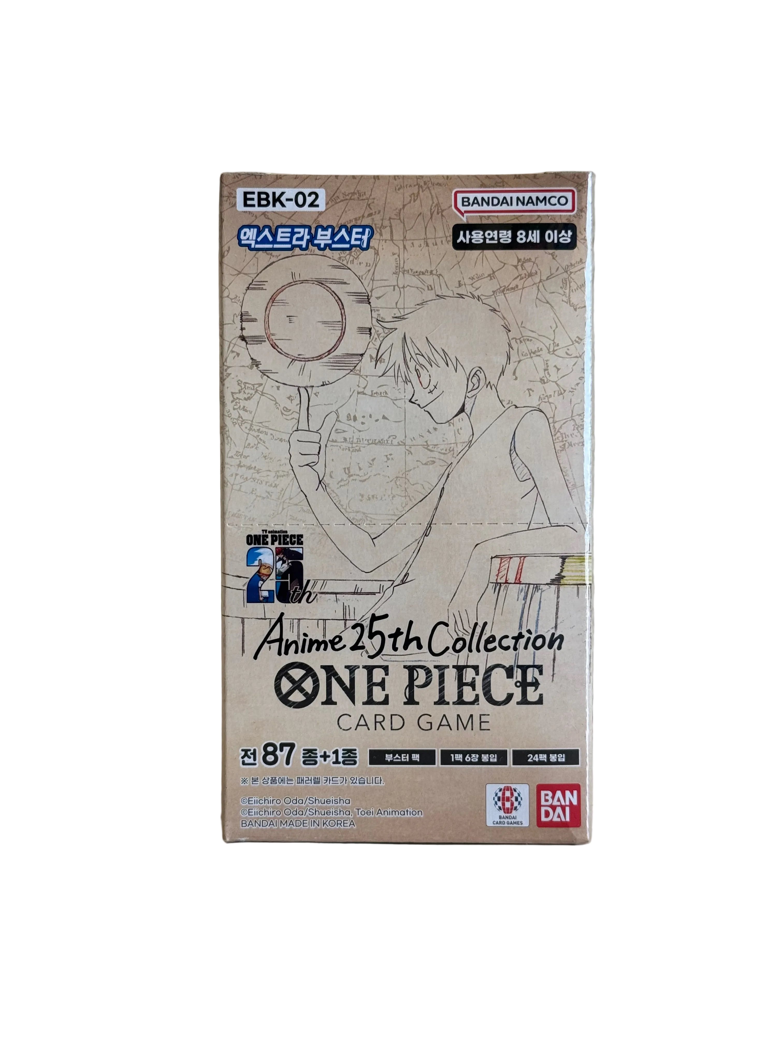 One Piece Card Game EB-02 Anime 25th Collection Booster Box Korean