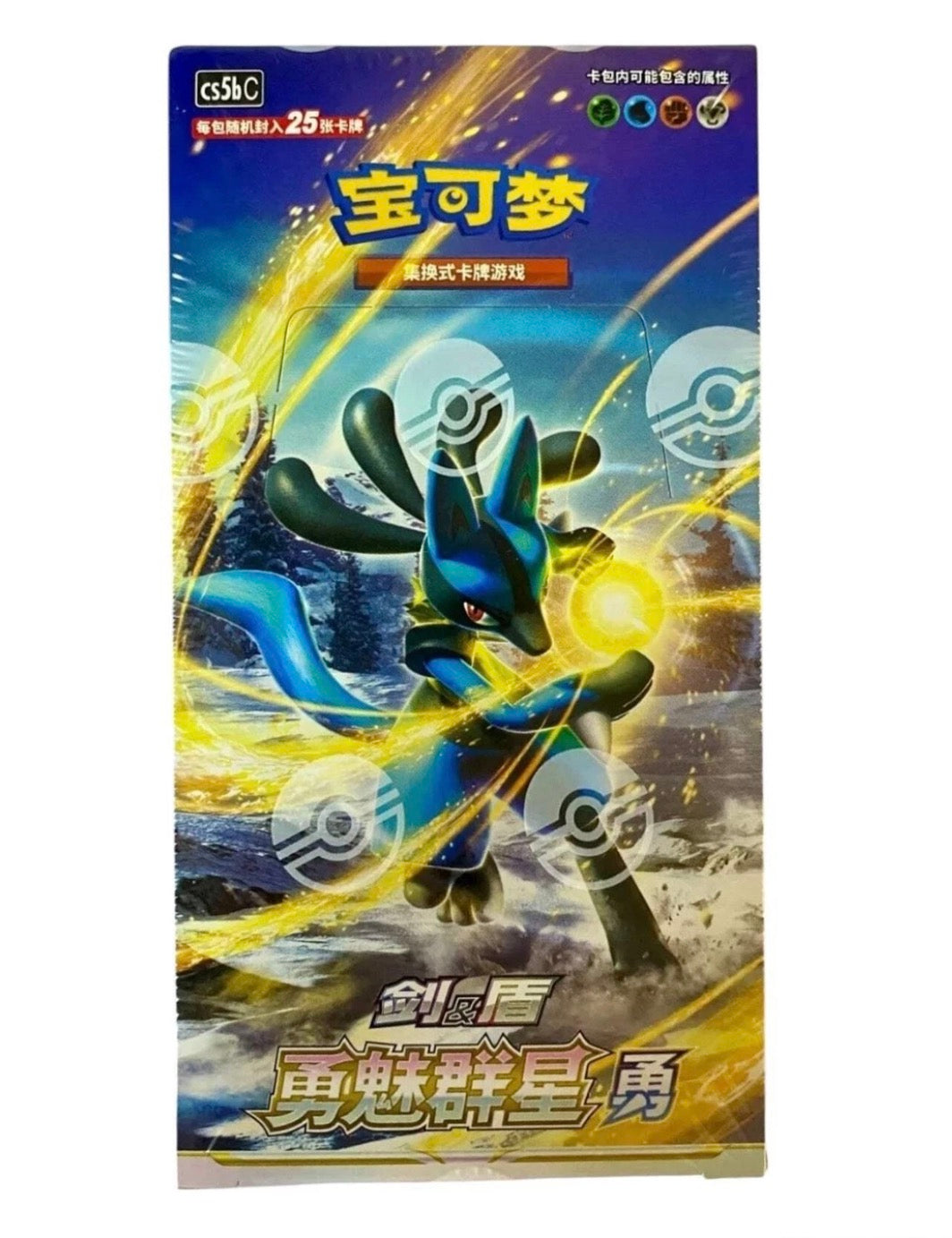 Pokémon TCG: Sword & Shield Brave Stars Jumbo Booster Box "Lucario" (Chinese)